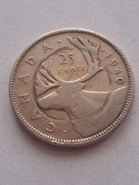 Kanada 25 Centów 1940 r