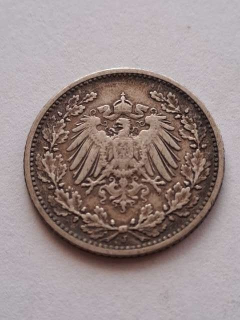 Niemcy 1/2 Marki Wilhelm II 1905 r J