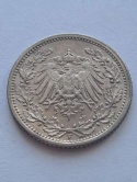 Niemcy 1/2 Marki Wilhelm II 1913 r F