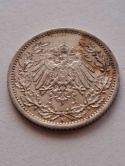 Niemcy 1/2 Marki Wilhelm II 1914 r A