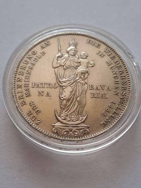 Niemcy 2 Guldeny Kolumna Madonny 1855 r