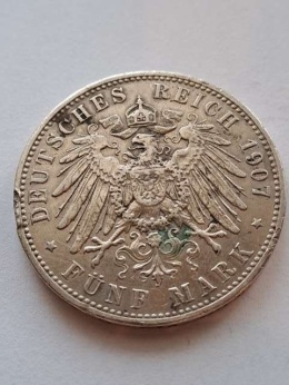 Niemcy 5 Marek Bayern 1907 r
