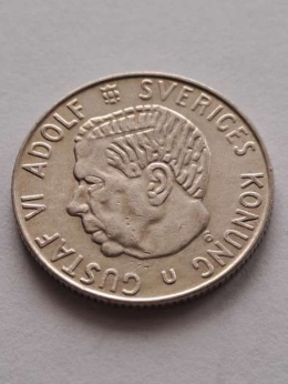 Szwecja 1 Korona Gustaf VI 1965 r