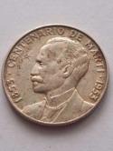Kuba 25 Centavos Jose Marti 1953 r