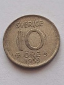 Szwecja 10 Ore 1959 r