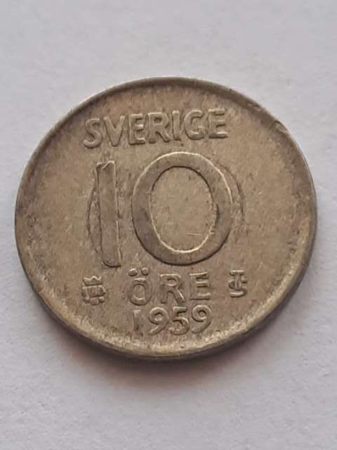 Szwecja 10 Ore 1959 r