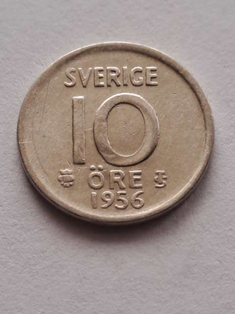 Szwecja 10 Ore 1956 r