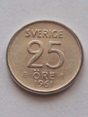 Szwecja 25 Ore 1961 r