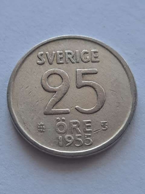 Szwecja 25 Ore 1955 r