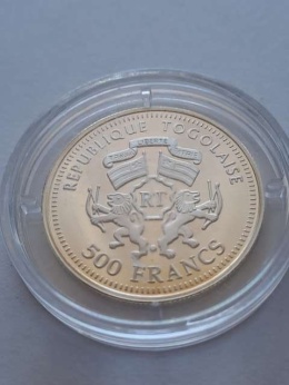 Togo 500 franków H. Schmidt 1972 r