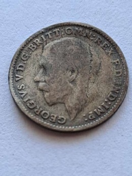 Wielka Brytania 3 Pensy Jerzy V 1922 r