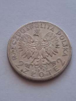 2 zł Głowa Kobiety 1933 r