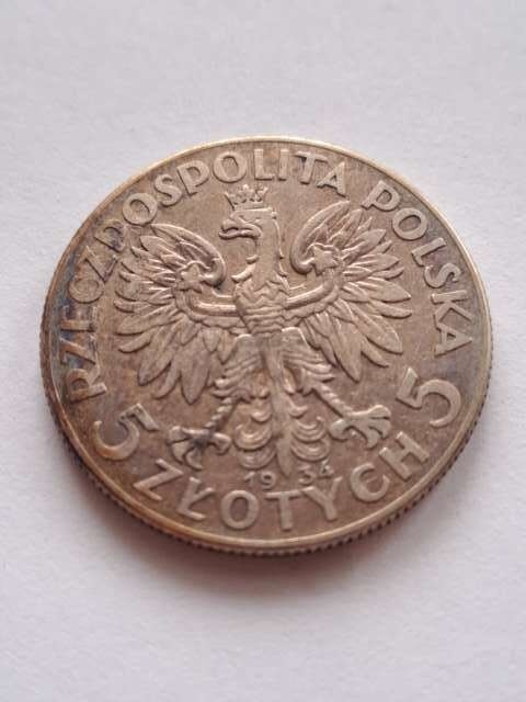 5 zł Głowa Kobiety 1934 r