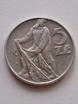 5 złotych Rybak 1960 r