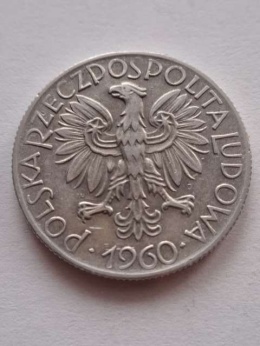 5 złotych Rybak 1960 r