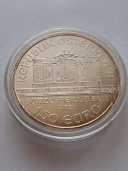 Austria 1,5 euru Filharmonik 2021 r