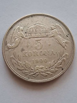 Austria 5 Koron Franciszek Józef I 1900 r