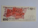Banknot 100 zł Ludwik Waryński 1986 r seria NZ