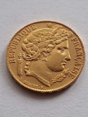 Francja 20 Franków Ceres 1851 r