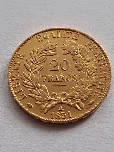 Francja 20 Franków Ceres 1851 r
