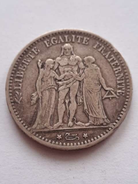 Francja 5 Franków Herkules 1873 r