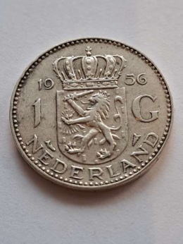 Holandia 1 Gulden Juliana 1956 r