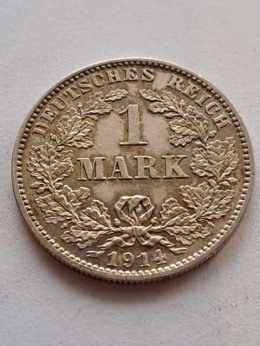 Niemcy 1 Marka Wilhelm II 1914 r J