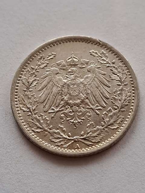 Niemcy 1/2 Marki Wilhelm II 1916 r A