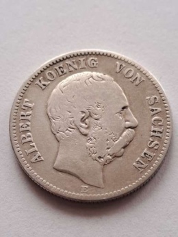 Niemcy 2 Marki Saksonia 1876 r