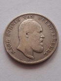 Niemcy 2 Marki Wirtembergia 1876 r