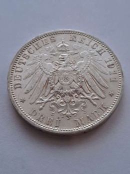 Niemcy 3 Marki Bayern 1911 r
