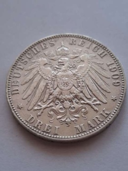 Niemcy 3 Marki Hamburg 1909 r