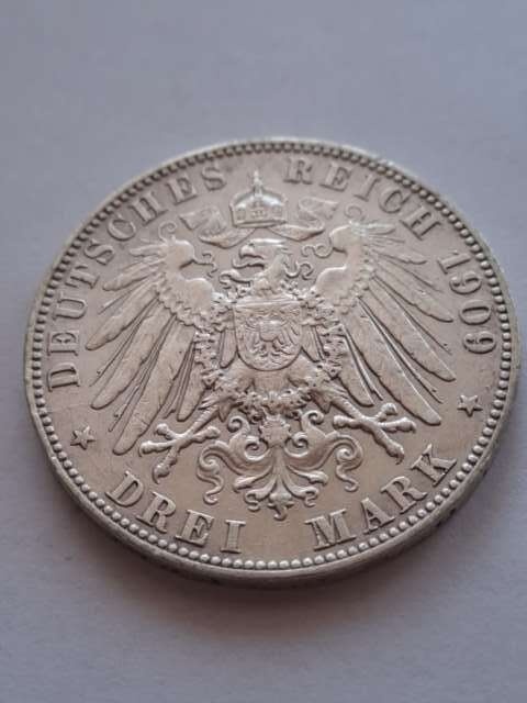 Niemcy 3 Marki Hamburg 1909 r