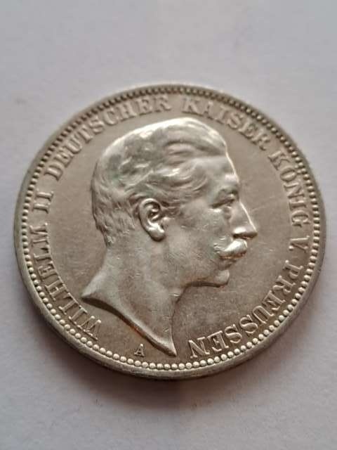 Niemcy 3 Marki Prusy 1910 r