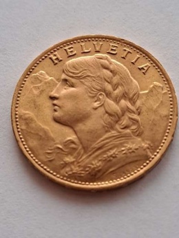 Szwajcaria 20 Franków 1935 r LB