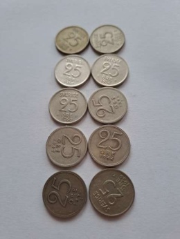 Szwecja 25 Ore zestaw 10 szt