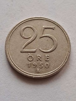 Szwecja 25 Ore 1950 r