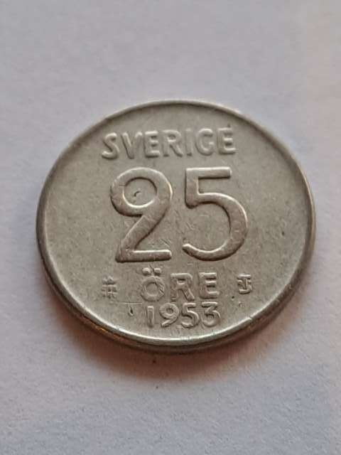 Szwecja 25 Ore 1953 r