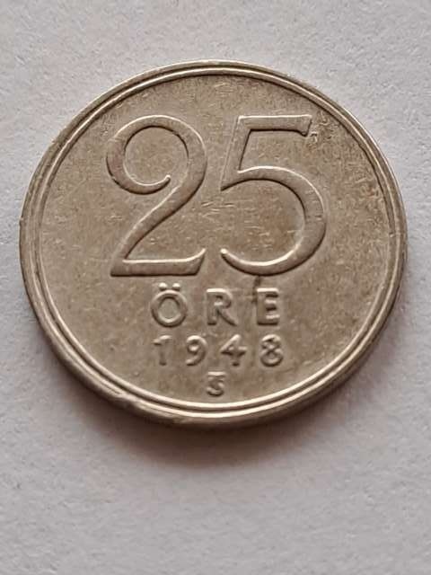 Szwecja 25 Ore 1948 r