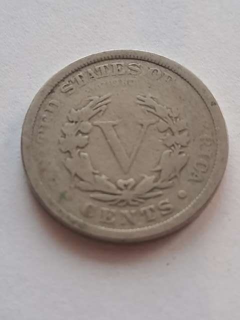USA 5 Centów Liberty 1904 r