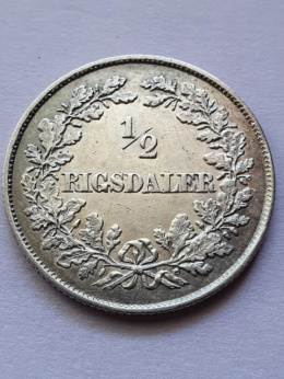 Dania 1/2 Talara Fryderyk VII 1854 r