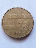 Holandia 5 Guldenów 1988 r Holandia 5 Guldenów 1988 r