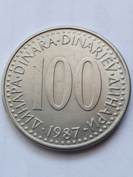 Jugosławia 100 Dinarów 1987 r