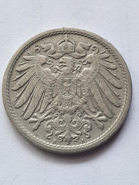 Niemcy 10 Pfennig 1908 r A Niemcy 10 Pfennig 1908 r A