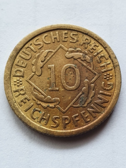 Niemcy 10 Pfennig 1936 r Litera A