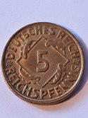 Niemcy 5 Pfenning 1925 D Niemcy 5 Pfenning 1925 D