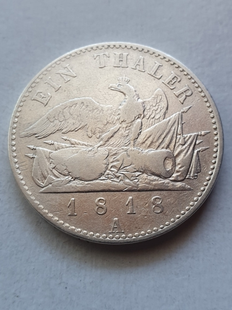 Niemcy Talar Wilhelm III Prusy 1818 r Niemcy Talar Wilhelm III Prusy 1818 r