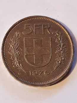 Szwajcaria 5 Franków 1976 r