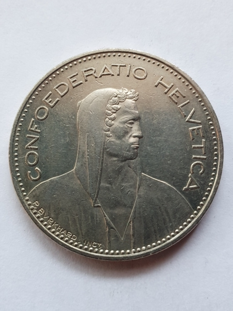 Szwajcaria 5 Franków 1994 r Szwajcaria 5 Franków 1994 r