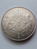 Szwecja 50 Koron 1976 r Ślub Karola i Sylwii Szwecja 50 Koron 1976 r Ślub Karola i Sylwii